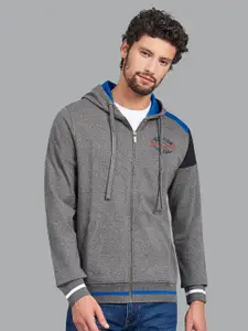 Beverly Hills Polo Club Men Charcoal Grey Cotton Sweatshirt