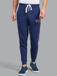 Beverly Hills Polo Club Men Navy Blue Solid Cotton Joggers