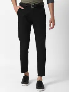 Louis Philippe Sport Men Black Slim Fit Trousers
