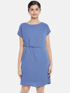 Annabelle by Pantaloons Blue A-Line Dress