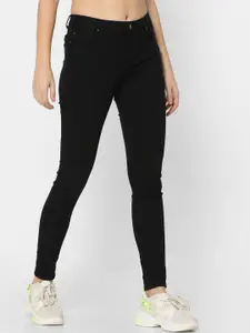 ONLY Women Black Skinny Fit High-Rise Stretchable Jeans