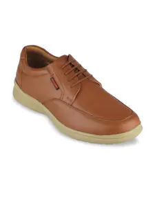 Red Chief Men Brown Leather Derbys