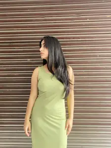Tokyo Talkies Green Sheath Mini Dress