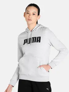 Puma Women Regular Fit Printed Hooded Sweatshirt