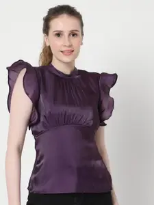 Vero Moda Purple Cinched Waist Top