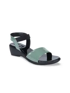 SAPATOS Green Flatform Sandals