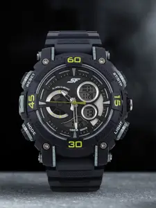 Sonata Men Black Digital Chronograph Watch 77070PP04J