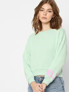 ONLY Women Green Sweatshirt