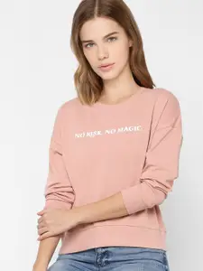 ONLY Woman Pink Printed Sweatshirt