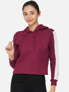 NEU LOOK FASHION Women Burgundy Printed Sweatshirt