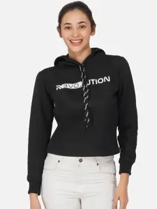 NEU LOOK FASHION Women Black Printed Sweatshirt