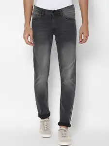 Allen Solly Men Grey Skinny Fit Heavy Fade Stretchable Jeans