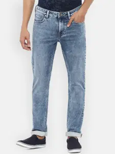 Louis Philippe Jeans Men Blue Slim Fit Heavy Fade Jeans