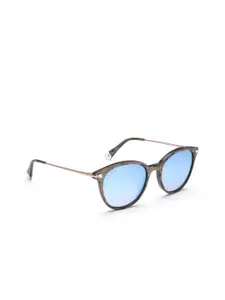 Image Women Brown & Blue Oval Sunglasses IMS694C5SG