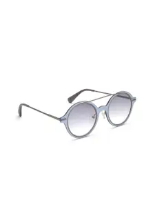 Image Women Blue Lens & Blue Round Sunglasses