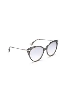 Image Women White Lens & Black Cateye Sunglasses
