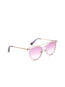Image Women Pink Lens & White Cateye Sunglasses IMS690C11SG