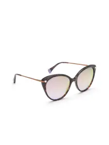 Image Women Pink Lens & Black Cateye Sunglasses IMS695C4SG