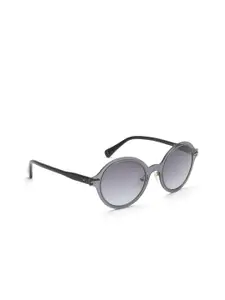 Image Women Grey Lens & Gunmetal-Toned Round Sunglasses IMS685C1SG