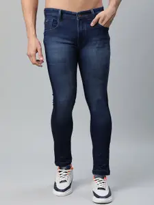 Rodamo Men Blue Slim Fit Light Fade Mid-Rise Stretchable Jeans