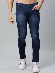 Rodamo Men Blue Slim Fit Mid-Rise Stretchable Jeans