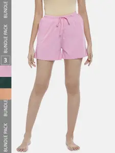 Dreamz by Pantaloons Women Pink & Peach-Coloured Lounge Shorts