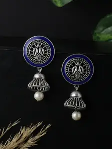 kashwini Blue Contemporary Drop Earrings