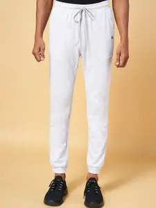 Ajile by Pantaloons Men Grey Melange Solid Slim-Fit Pure Cotton Joggers