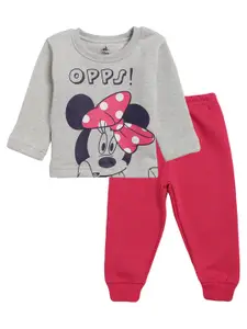 Bodycare Kids Girls Assorted Minnie & Friends Pure Cotton Night Suit