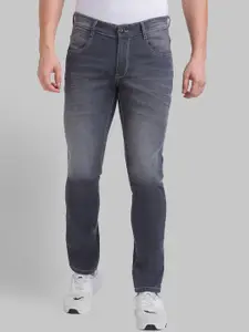 Parx Men Grey Skinny Fit Low Distress Heavy Fade Jeans
