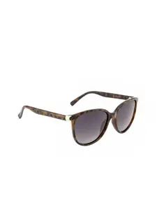 OPIUM Women Grey Lens & Brown Wayfarer  Polarised Lens Sunglasses