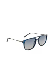 OPIUM Men Blue Lens & Blue Rectangle Sunglasses with Polarised Lens OP-1901-C04