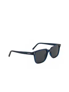 OPIUM OPIUM Men Grey Lens & Blue Polarised and UV Protected Wayfarer Sunglasses OP-1904-C03