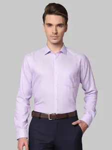 Park Avenue Men Purple Slim Fit Cotton Formal Shirt