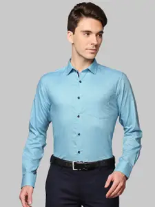 Park Avenue Men Blue Slim Fit Cotton Formal Shirt