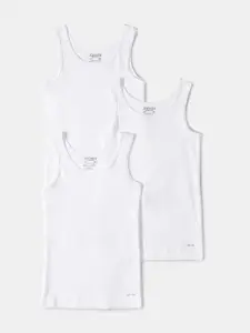 Jockey Girls Pack Of 3 Super Combed Cotton Tank Tops-SG02