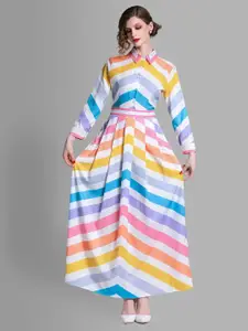 JC Collection Multicoloured Striped Maxi Dress