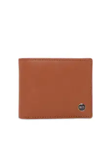 Belwaba Men Tan Leather Two Fold Wallet