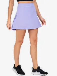 ZALORA ACTIVE Women Purple Solid Pleated Mini Tennis Skirt