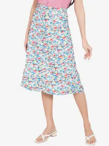 ZALORA BASICS Women Multicoloured 100% Recycled Drape Skirt