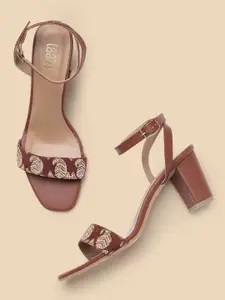 Taavi Paisley Printed Block Heels