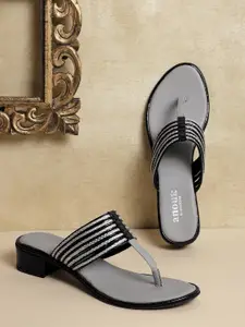 Anouk Women Textured Open Toe Heels