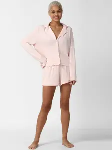 FOREVER 21 Women Pink Night suit