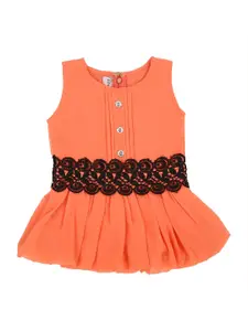 Actuel Girls Coral Lace Detail Top
