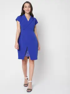 Vero Moda Blue Mini Wrap Dress