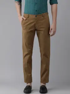 Arrow Men Khaki Original Slim Fit Trousers
