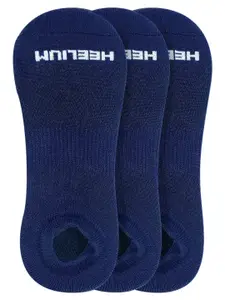 Heelium Men Pack of 3 Navy Blue Ankle Length Socks