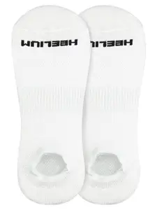 Heelium Men White Pack Of 2 Ankle Length Socks