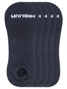 Heelium Men Grey Pack of 5 Ankle Length Socks