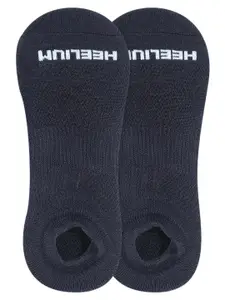 Heelium Men Grey Pack Of 2 Ankle Length Socks
